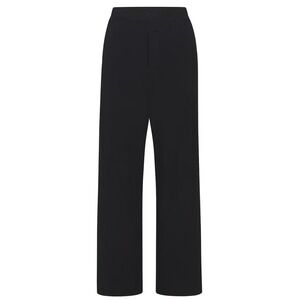SKIMS Cotton Jersey Lounge Pants Onyx Black Wide Leg Pajama Bottoms Small